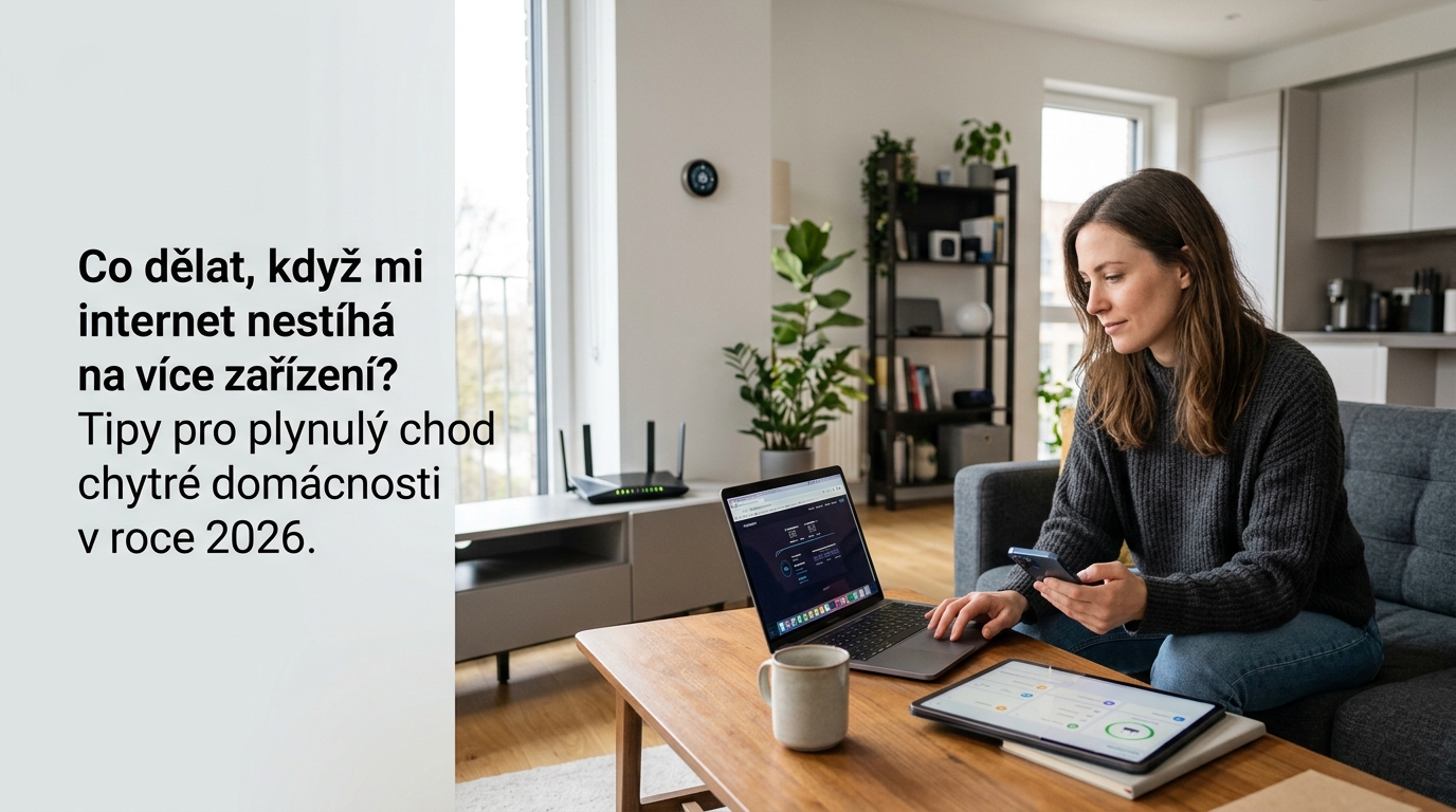 Co dělat, když mi internet nestíhá na více zařízení? Tipy pro plynulý chod chytré domácnosti v roce 2026