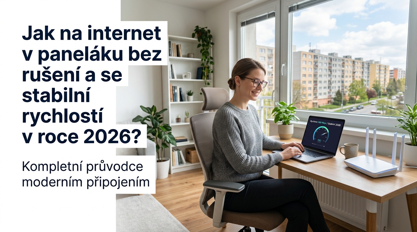 Jak na internet v paneláku bez rušení a se stabilní rychlostí v roce 2026?