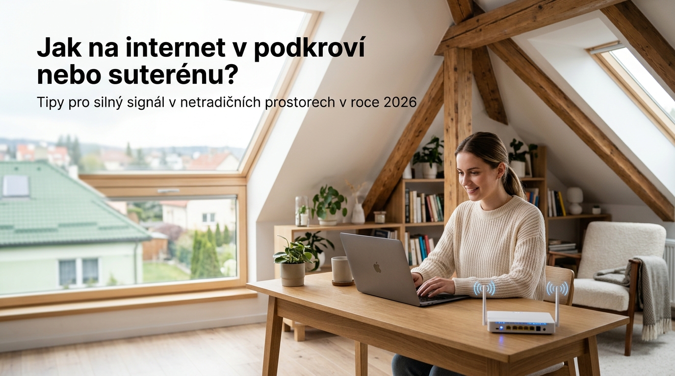 Jak na internet v podkroví nebo suterénu? Tipy pro silný signál v netradičních prostorech v roce 2026