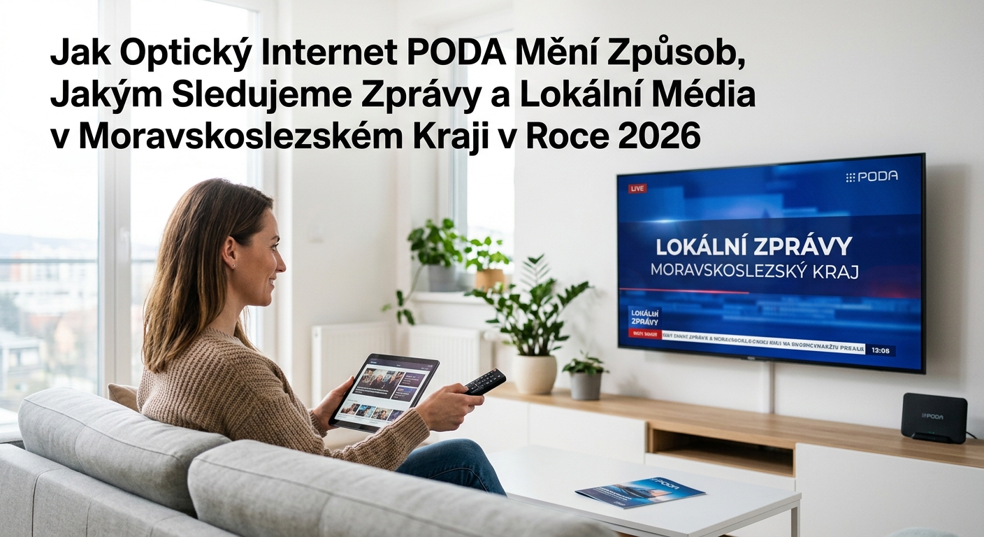 Jak Optický Internet PODA Mění Způsob, Jakým Sledujeme Zprávy a Lokální Média v Moravskoslezském Kraji v Roce 2026